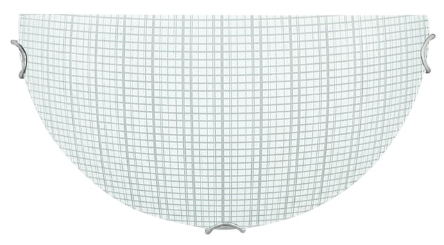 Kinkiet półplafon Elita chromowany biały 1xE27x20W wym: 15 x 30 x 9 cm szkło IP20 Candellux