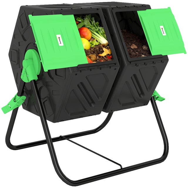 Composteur de Jardin PP Outsunny