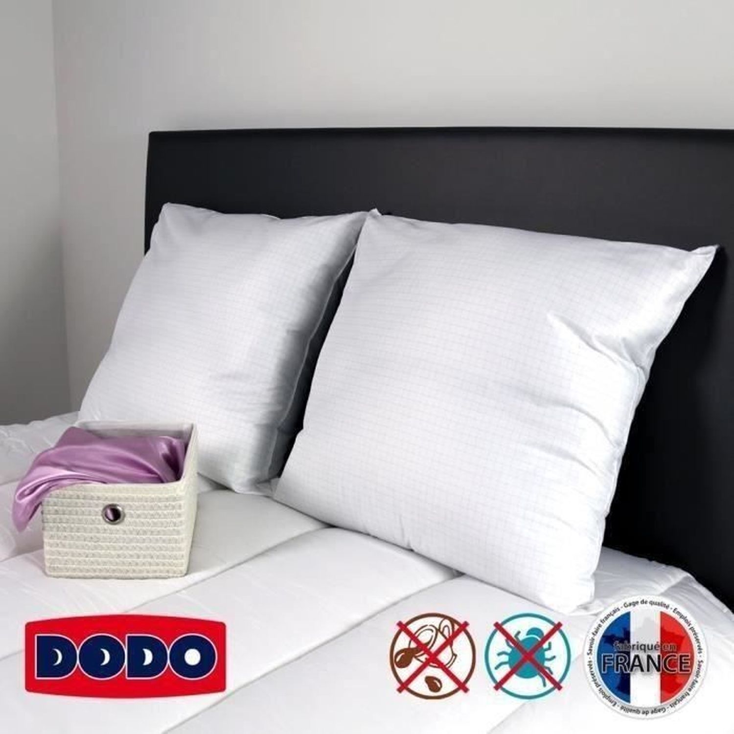 2 almohadas Total Protect 65 x 65 cm blanco Leroy Merlin