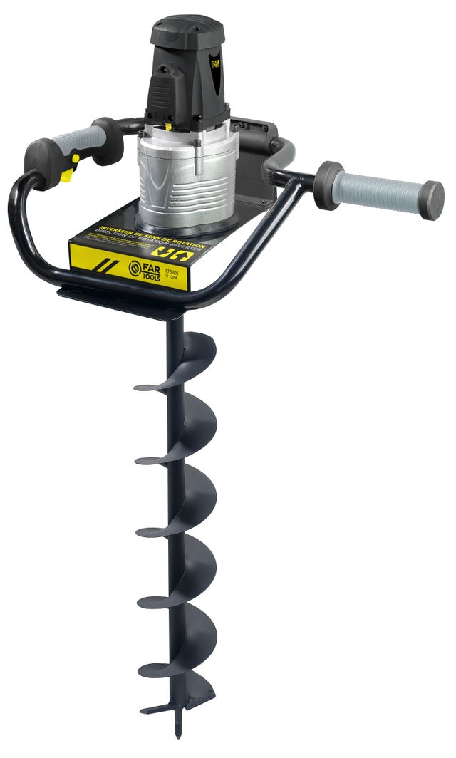 Tarière électrique 1200W Ø=120mm profondeur=560mm avec inverseur de sens