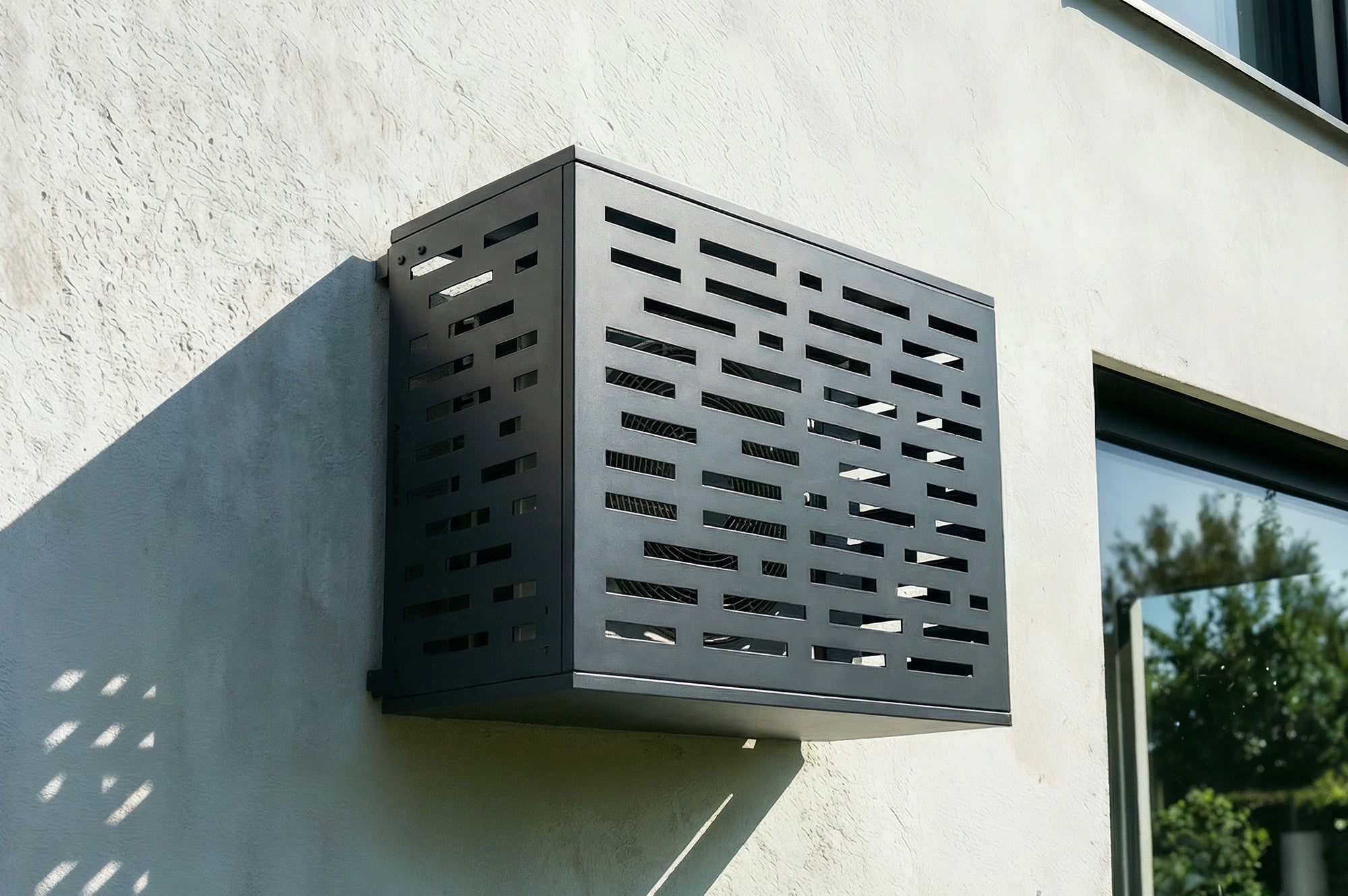 Aneto Arlberg szara aluminiowa obudowa klimatyzatora z dolnym panelem - rozmiar S