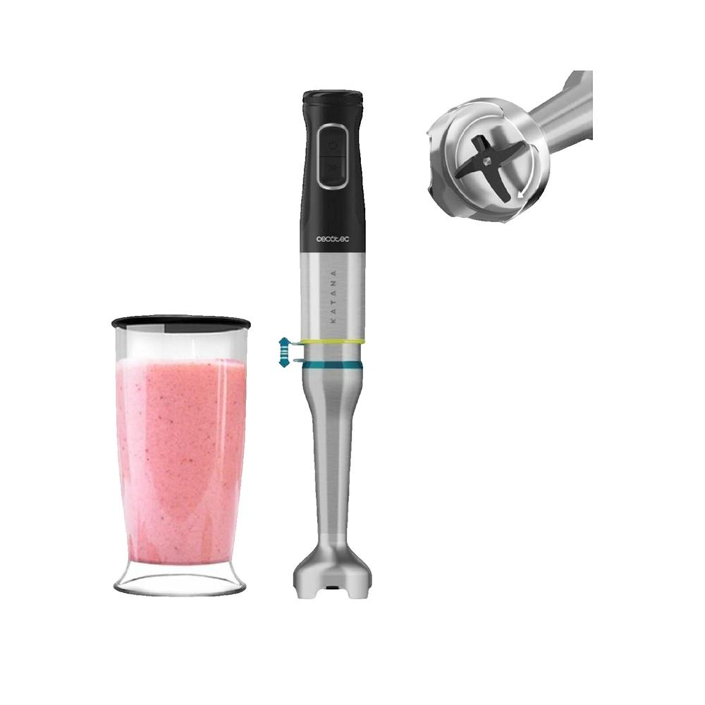 Cecotec Batidora De Mano Katana 15 Jar B 1500W Tecnología Perreomove Con Vaso Negro , Leroy Merlin
