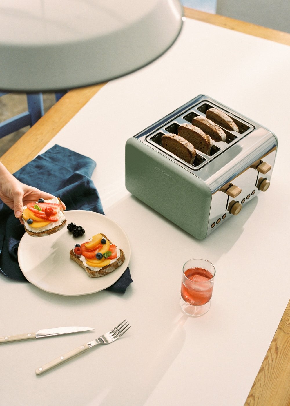 CREATE - TOAST RETRO - Toster do dużych kromek pieczywa - Sauge