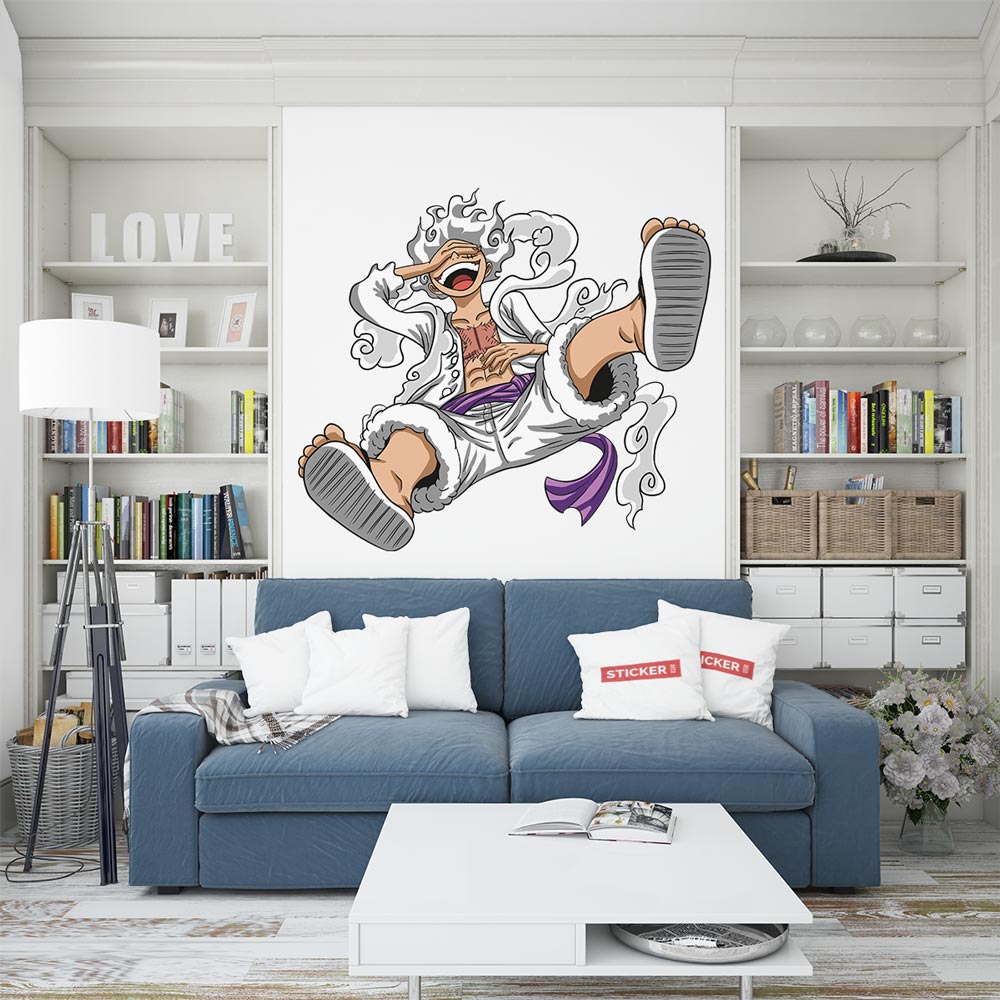 Sticker Luffy Gear 5 One Piece - XL (Largeur 98cm, Hauteur 86cm) - 4