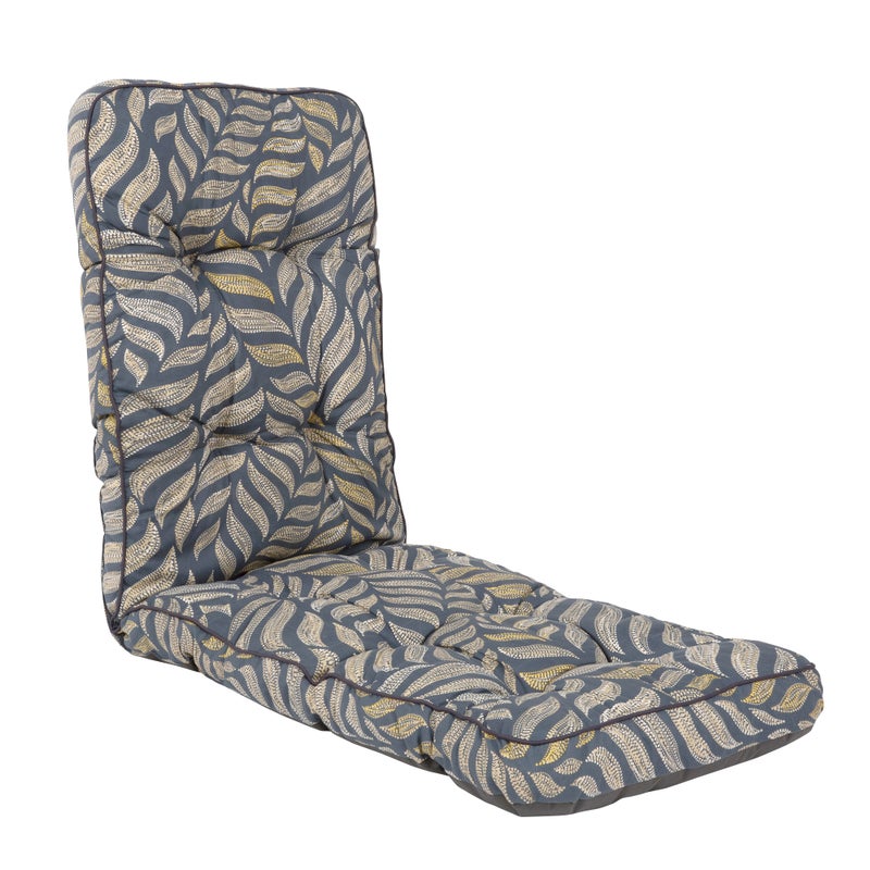 Poduszka na fotel ogrodowy Royal / Lena Plus szary/żółty liście PATIO