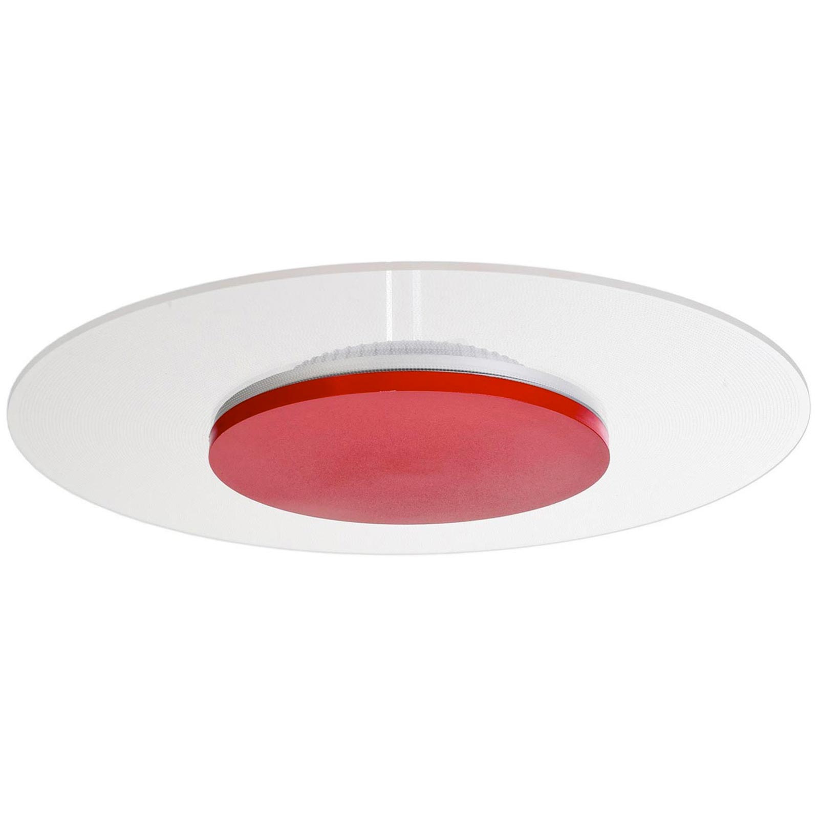Lámpara de techo LED moderna Roja pared 24W luz cálida de 3000K para ...