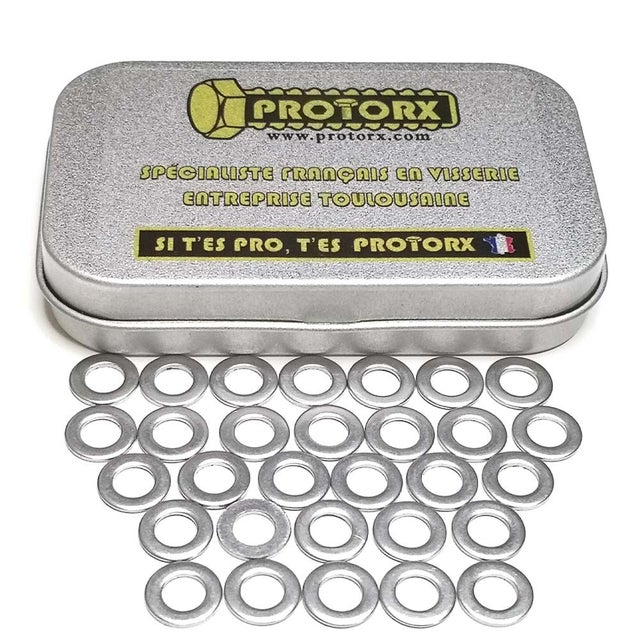 Rondelle Inox M5 : Boite 30 Pcs Plate Étroite Acier Inoxydable A2 | Usage Interieur et Exterieur | (Diam.int = 5,3mm x Diam.ext = 10mm)