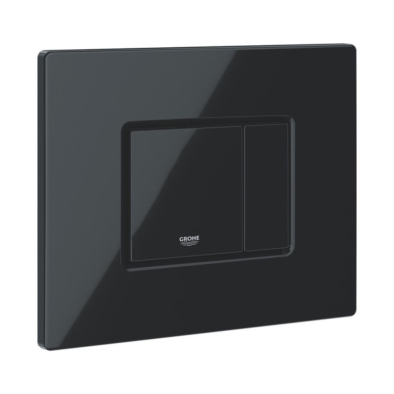 Grohe Even Plaque de commande double touche, brillance longue durée, noir brillant (38966KV0) - 2