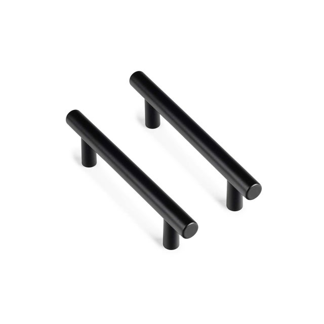 REI | 2 poignées Modèle 891H Acier inoxydable noir mat | Entraxe&nbsp;: 96&nbsp;mm | Pour meubles