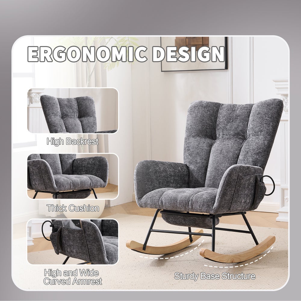 Chaise Berçante pour Chambre d'Enfant avec Airbag, Chaise De Lecture à ...