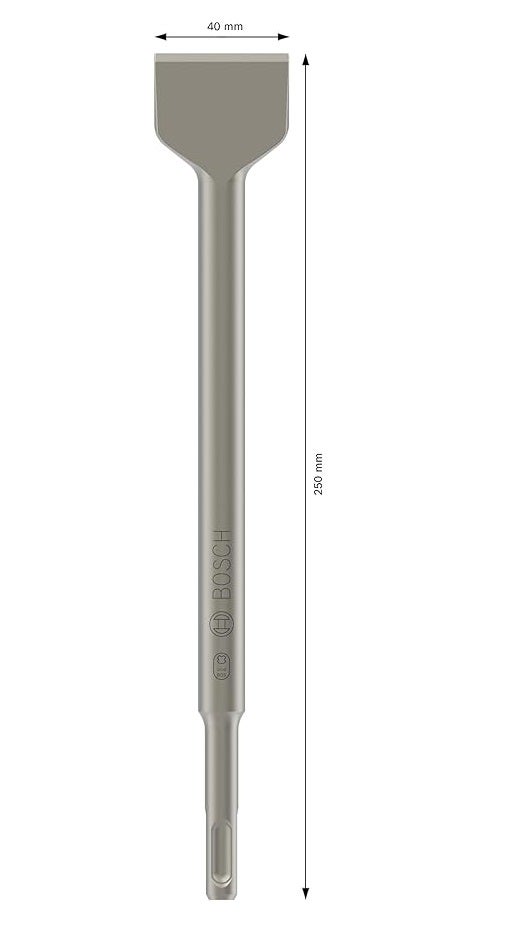 Przecinak Bosch wysokiej jakości 250 mm kompatybilny z SDS-Plus - 4