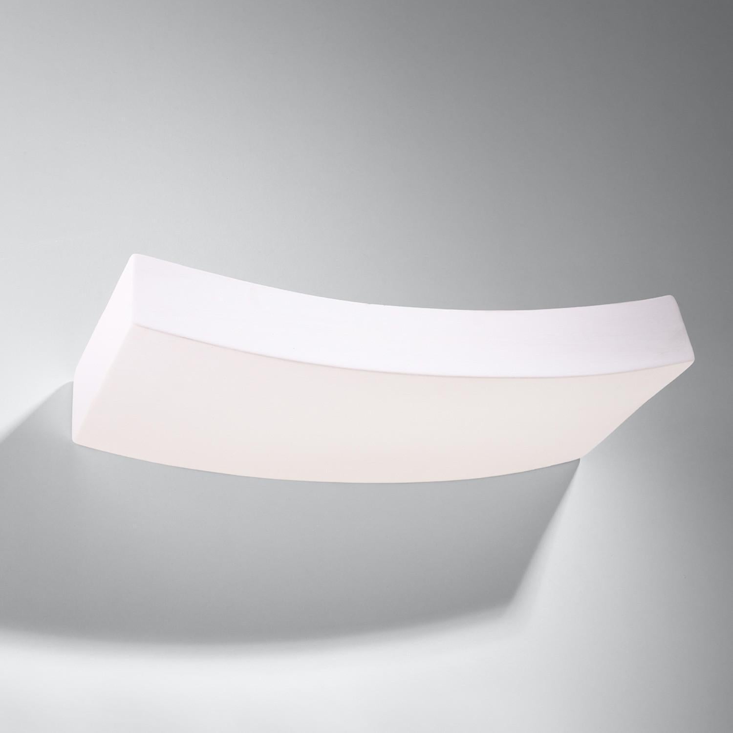 Kinkiet ścienny Hattor biały 2xG9x40W wym: 6 x 30 x 16 cm ceramika / gips IP20 Sollux Lighting