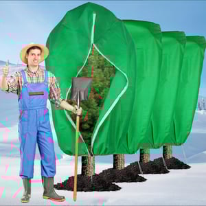 2 PCS Voile Hivernage Plante Exterieur 80g/m² Housse Hivernage Plante