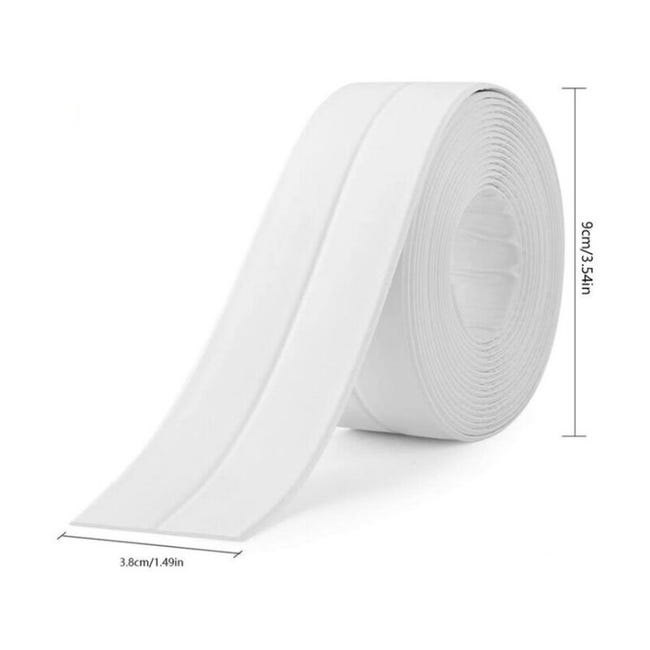 Nastro Di Calafataggio Autoadesivo Impermeabile Per Lavello Della Cucina, WC, Pavimento E Parete (grigio, 1 Pz) | Leroy Merlin - Foto 5