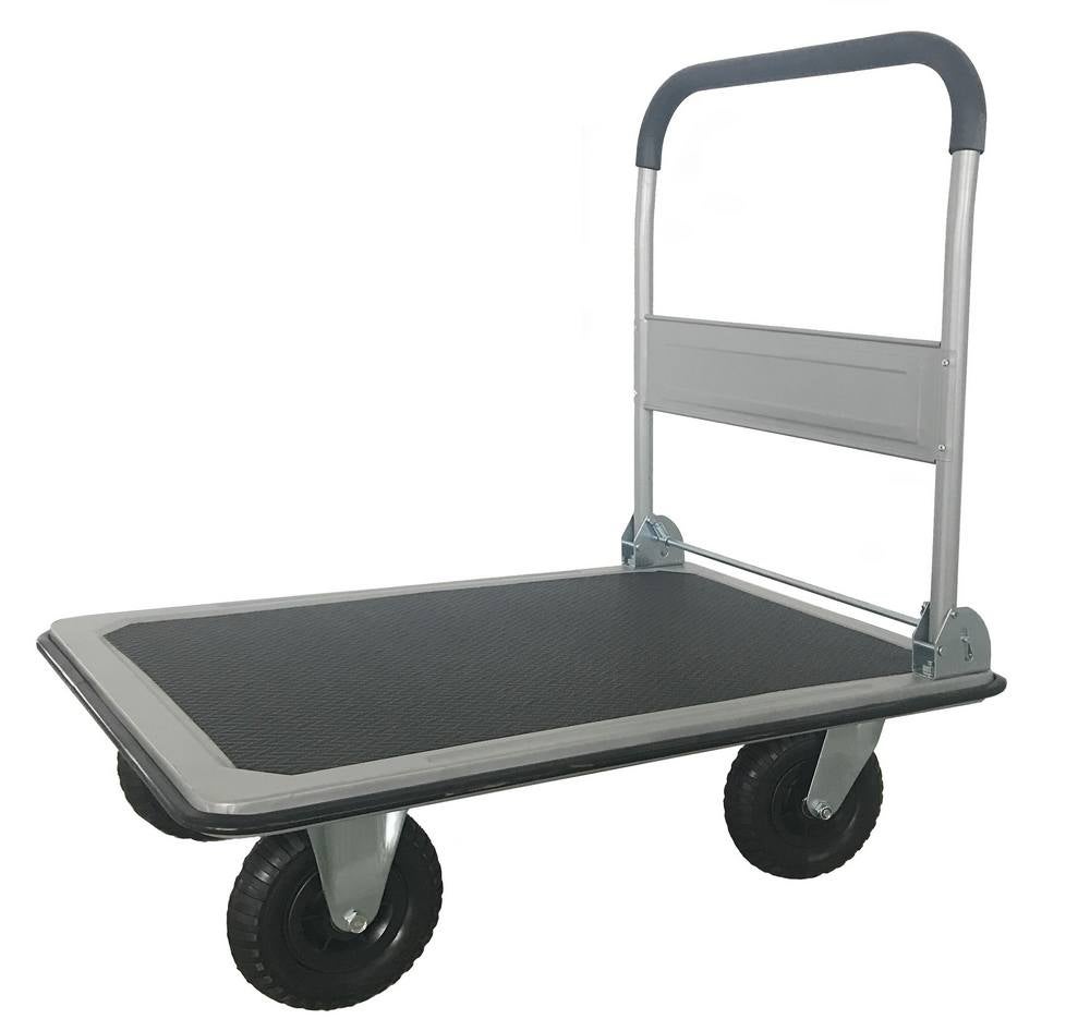 Carrello Portatile Pavo Carrello Con Piattaforma Pavo - Portata 150 Kg, Ruote In Plastica, Manico Pieghevole Carrello Platform Trasporto - Foto 9