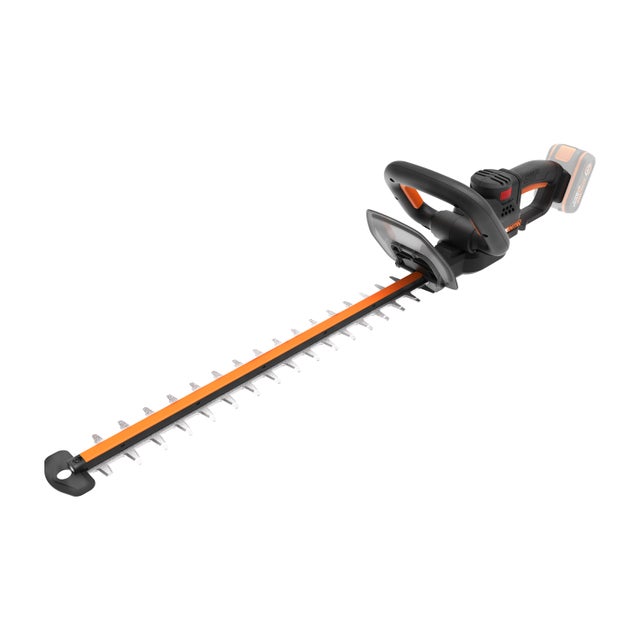 WORX Nitro WG263E.9 - Tagliasiepi senza fili, 18 V (20 V max), PowerShare, senza spazzole, lunghezza di taglio 54 cm, capacità di taglio max. 27 mm, s