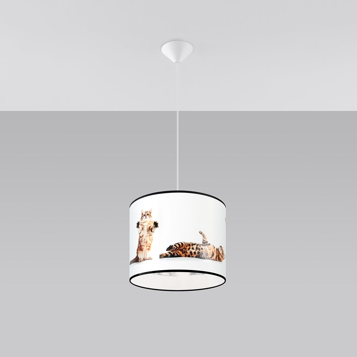 Lampa wisząca CHAT 30 LED 3000K - 30x30x95cm Sollux