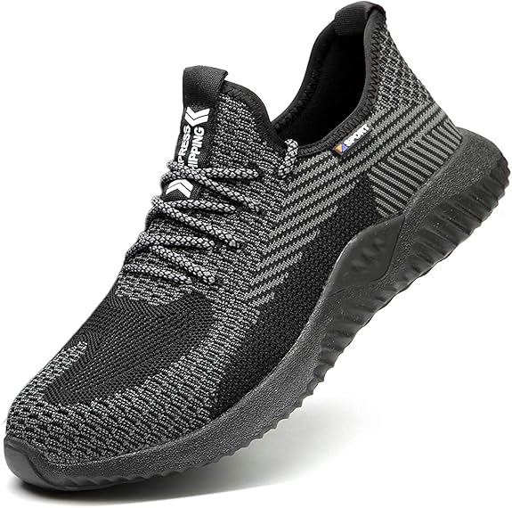 Uniseksowe buty ochronne ze stalowym noskiem – lekkie, odporne na przebicie buty sportowe dla przemysłu i budownictwa