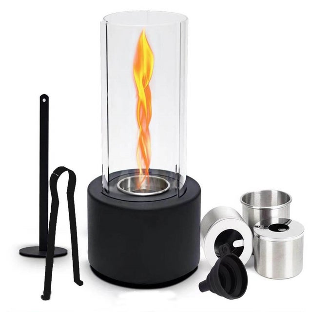 Feu de table Tornado Flame, combustion 100 % sûre avec du gel combustible, foyer de table, décoration d'intérieur (gel non inclus)
