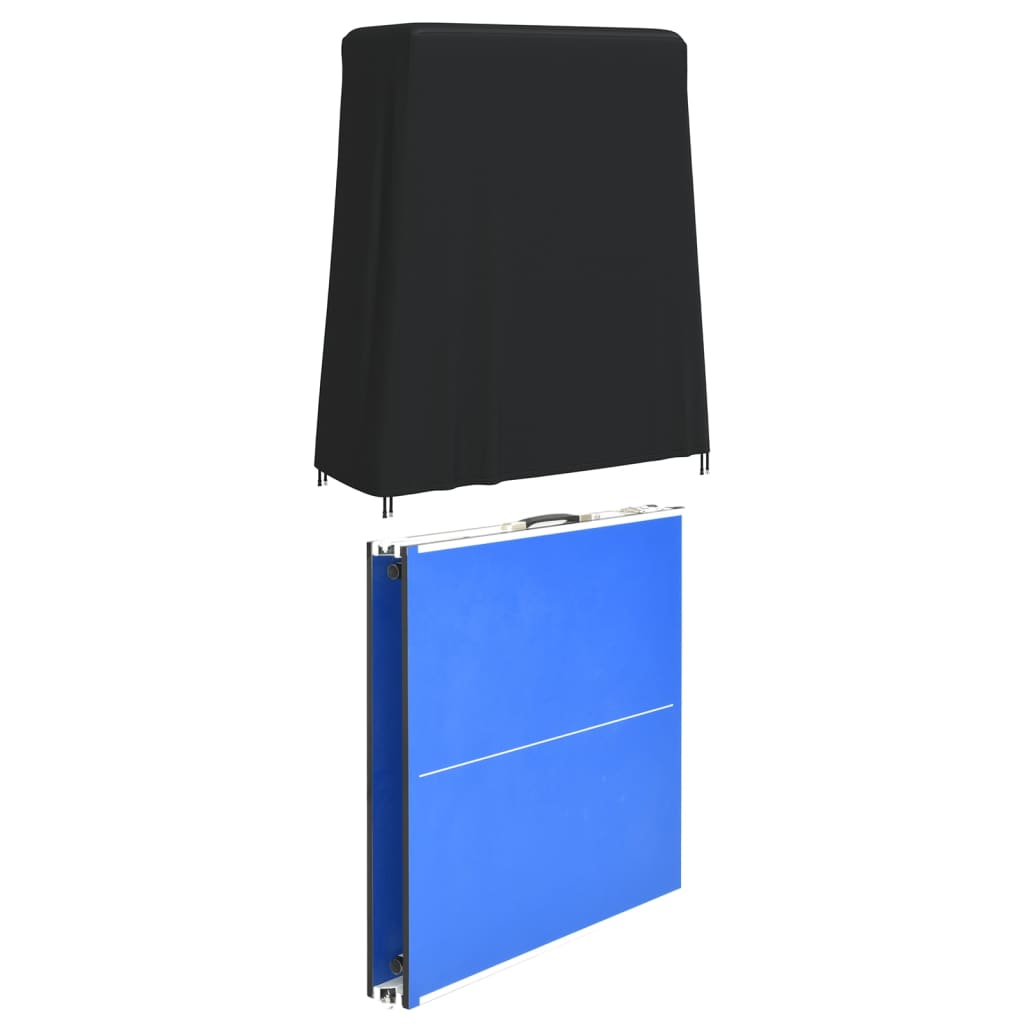 Balacoo Housse de table de ping-pong en tissu Oxford imperméable pour l'extérieur Noir et