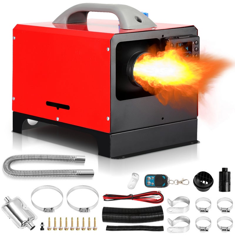 Riscaldatore Diesel Portatile 8kW 12V | Per Camper, Camion E Barche | Con Telecomando E Display LCD