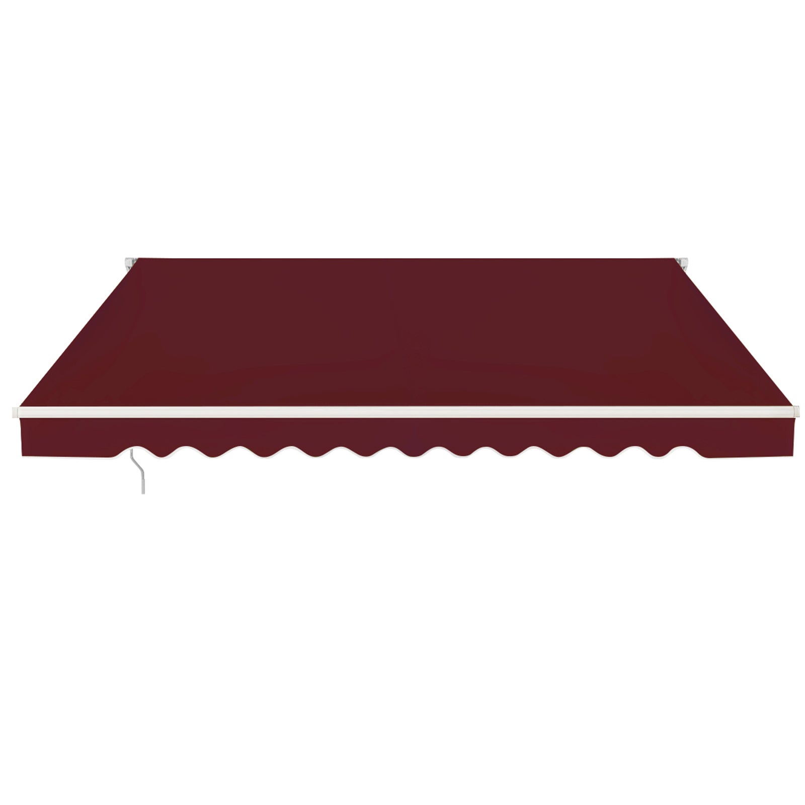 Toldos exterior terraza retractil plegable, toldo para ventana de metal y poliéster, multifuncional toldos exterior con manivela, impermeable adecuado