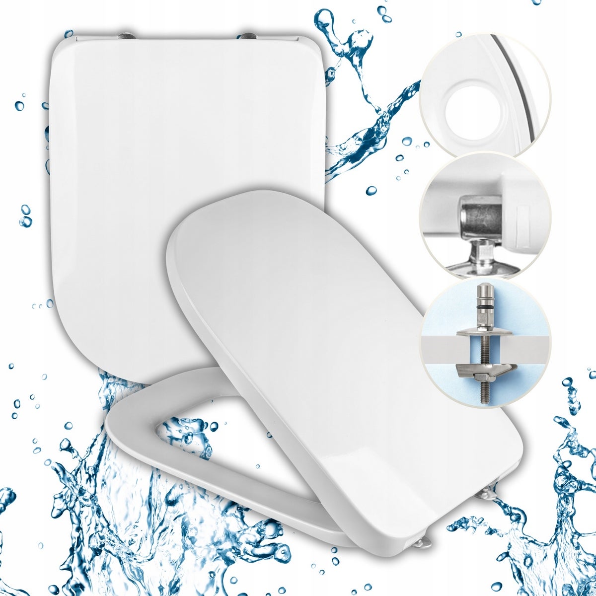 Deska sedesowa wolno opadająca do ROCA GAP SLIM antybakteryjna PREMIUM wc