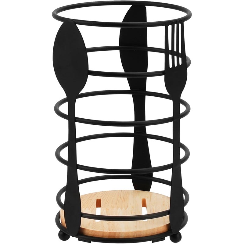 Uchwyt na przybory kuchenne, garnek do przechowywania w kuchni, akcesorium kuchenne, czarny