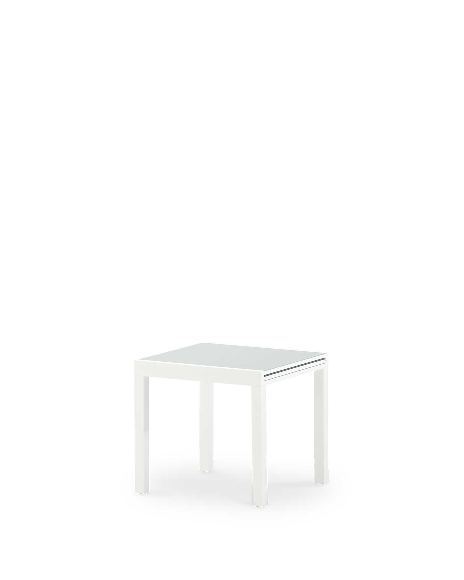 Table de jardin en aluminium blanc 4 personnes - Tokyo - 9