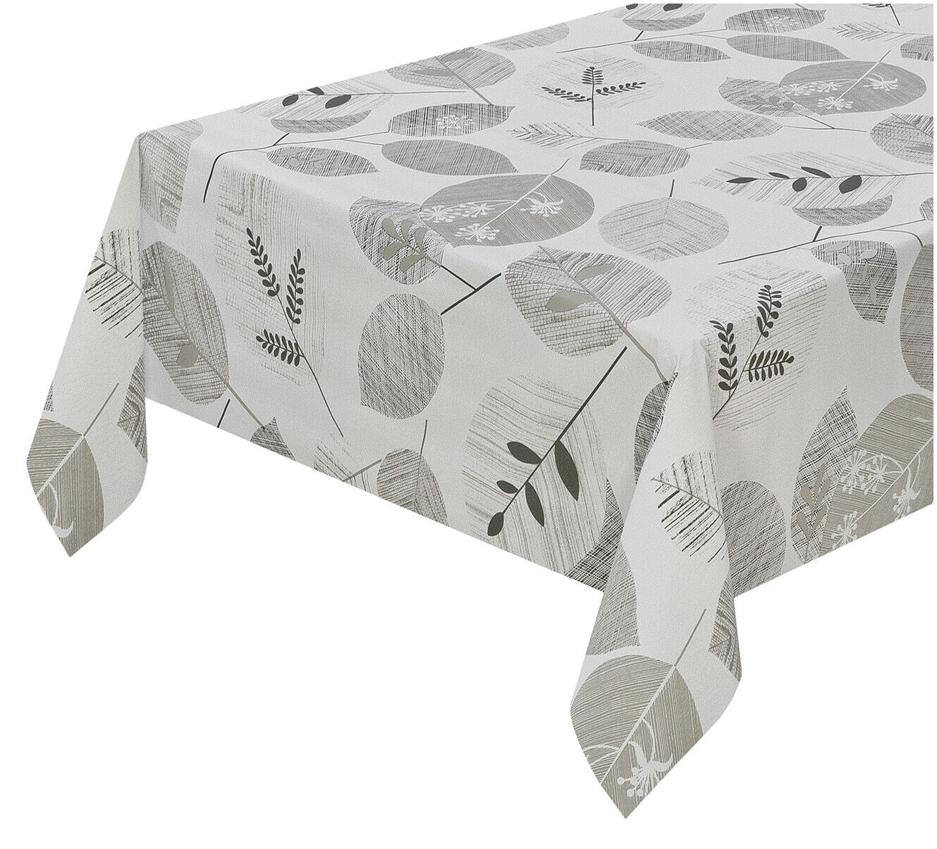 Mantel de cocina antimanchas 140x280 cm plastificado efecto tejido retro afelpado floreado