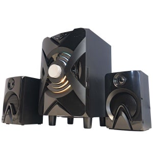 NIZUUONE Altoparlante Stereo 2.1 Con Subwoofer 3'' – Cablato, 3W, Manopola, Per PC E Laptop - 4