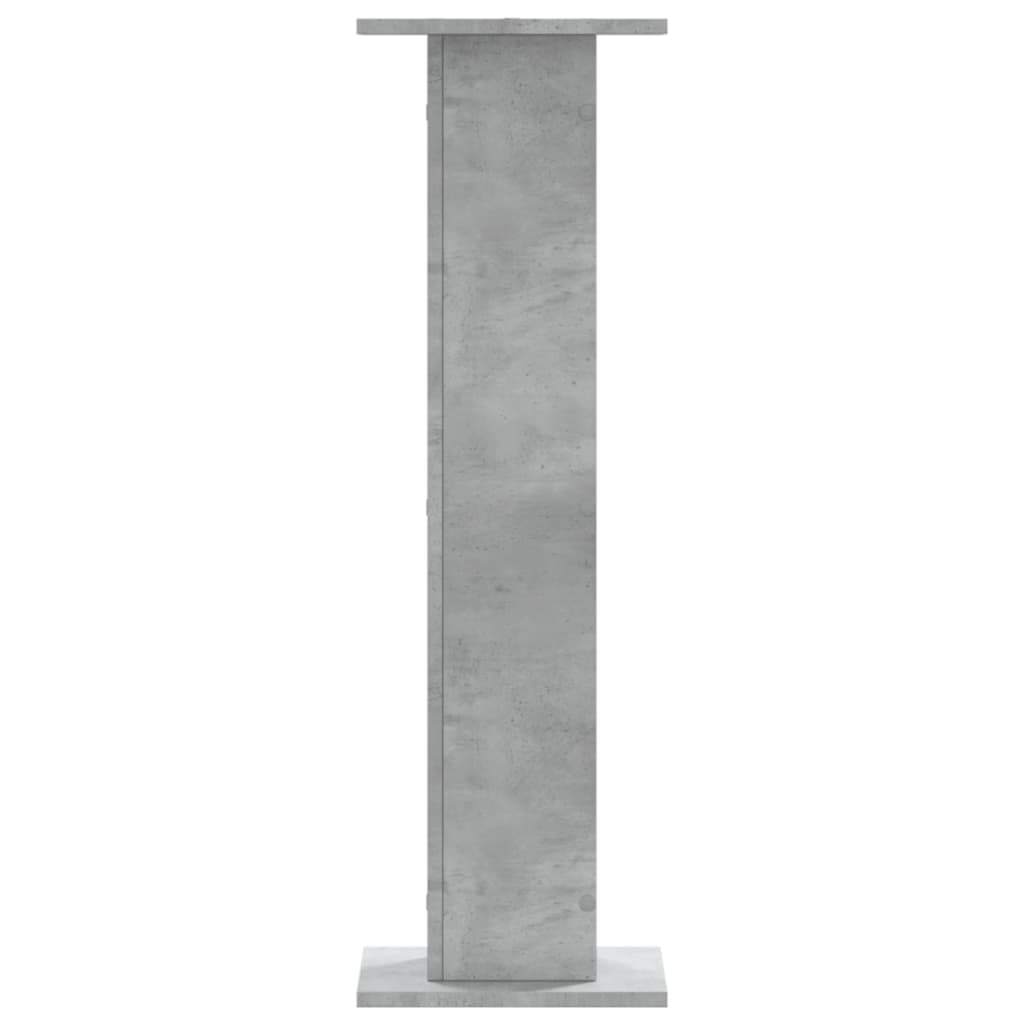 Supports pour plantes 2 pcs gris béton bois d'ingénierie - 4