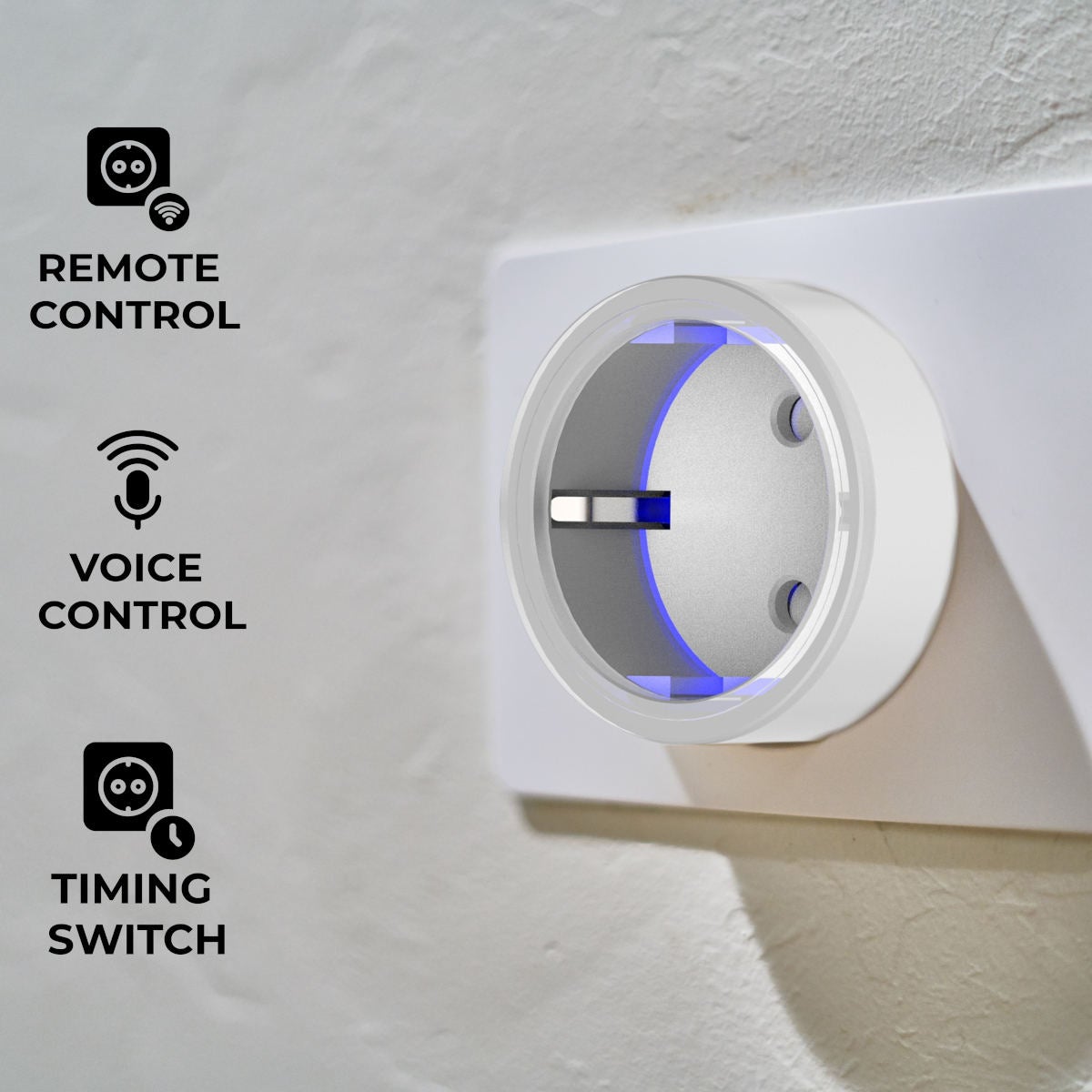 Pack 2 Prese Smart WiFi EW10 - Smart Plug con App per cellulare - Controllo remoto - Programmabile per giorni e ore - Timer incluso - 4