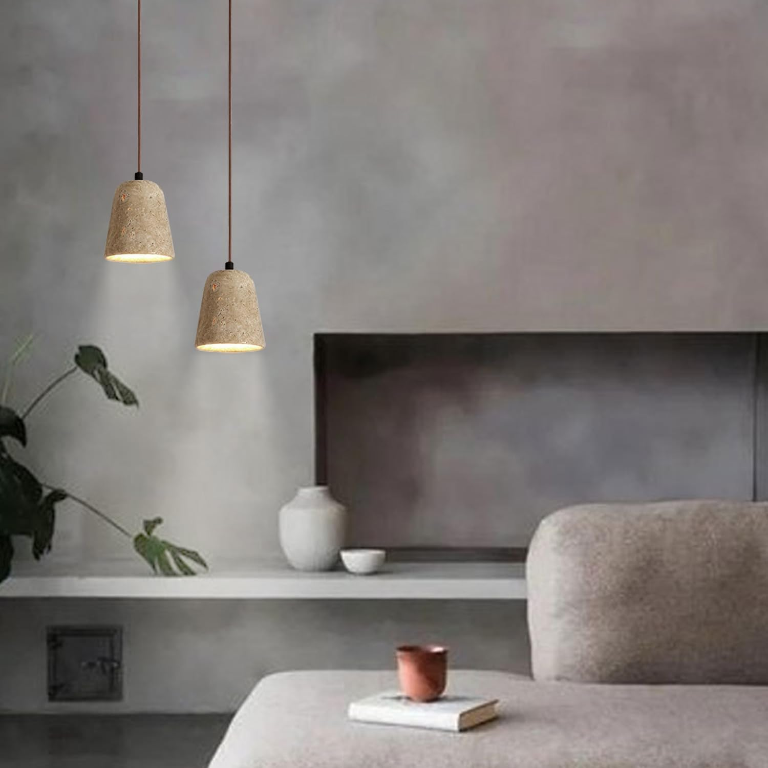 Lampy wiszące z żarówkami, żyrandole LED, lampy sufitowe w stylu vintage, żyrandole nocne, lampy sufitowe, 3 temperatury barwowe, regulowana wysokość - 8