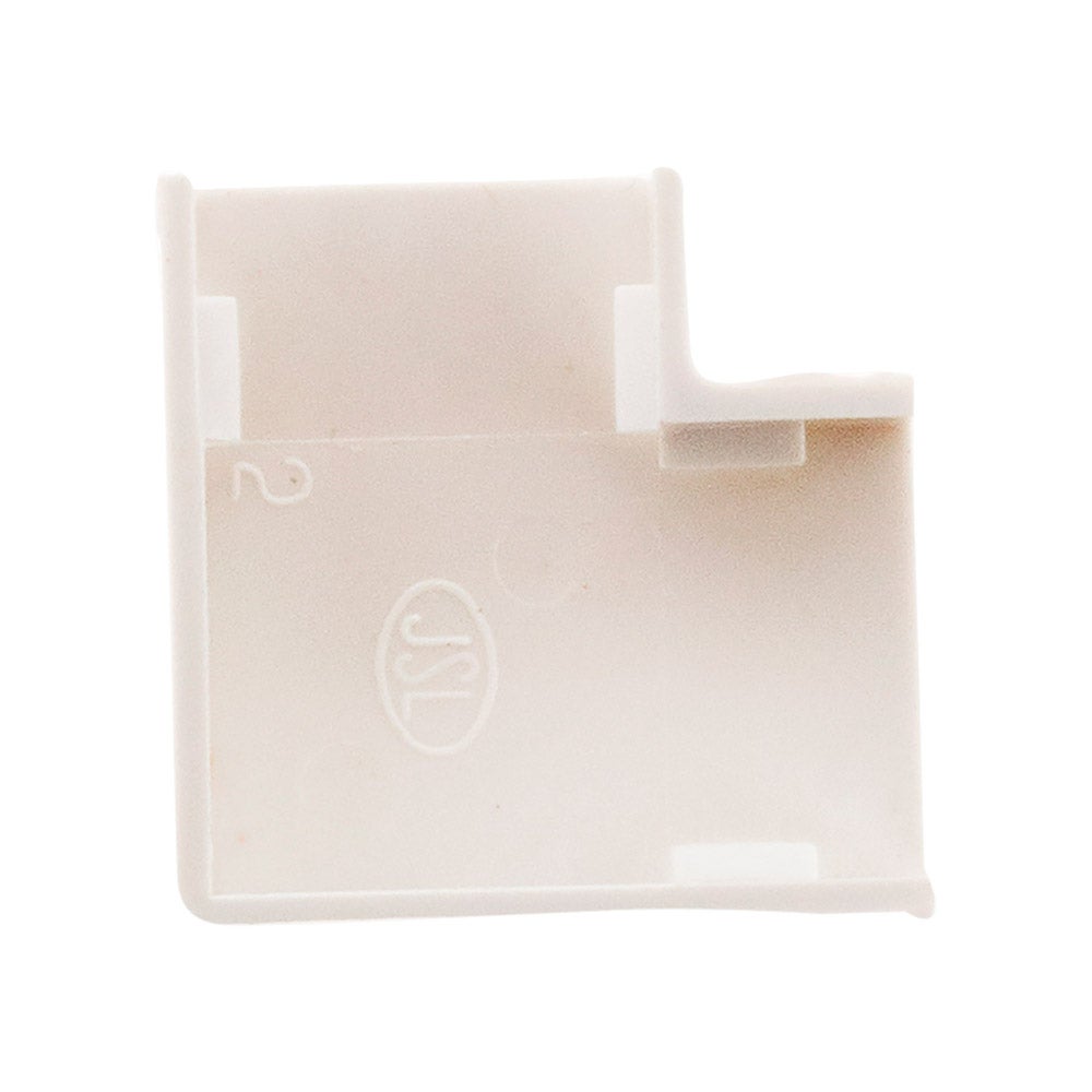 Lot de 4 angles plats 20 x 10mm - Blanc - Zenitech - 3