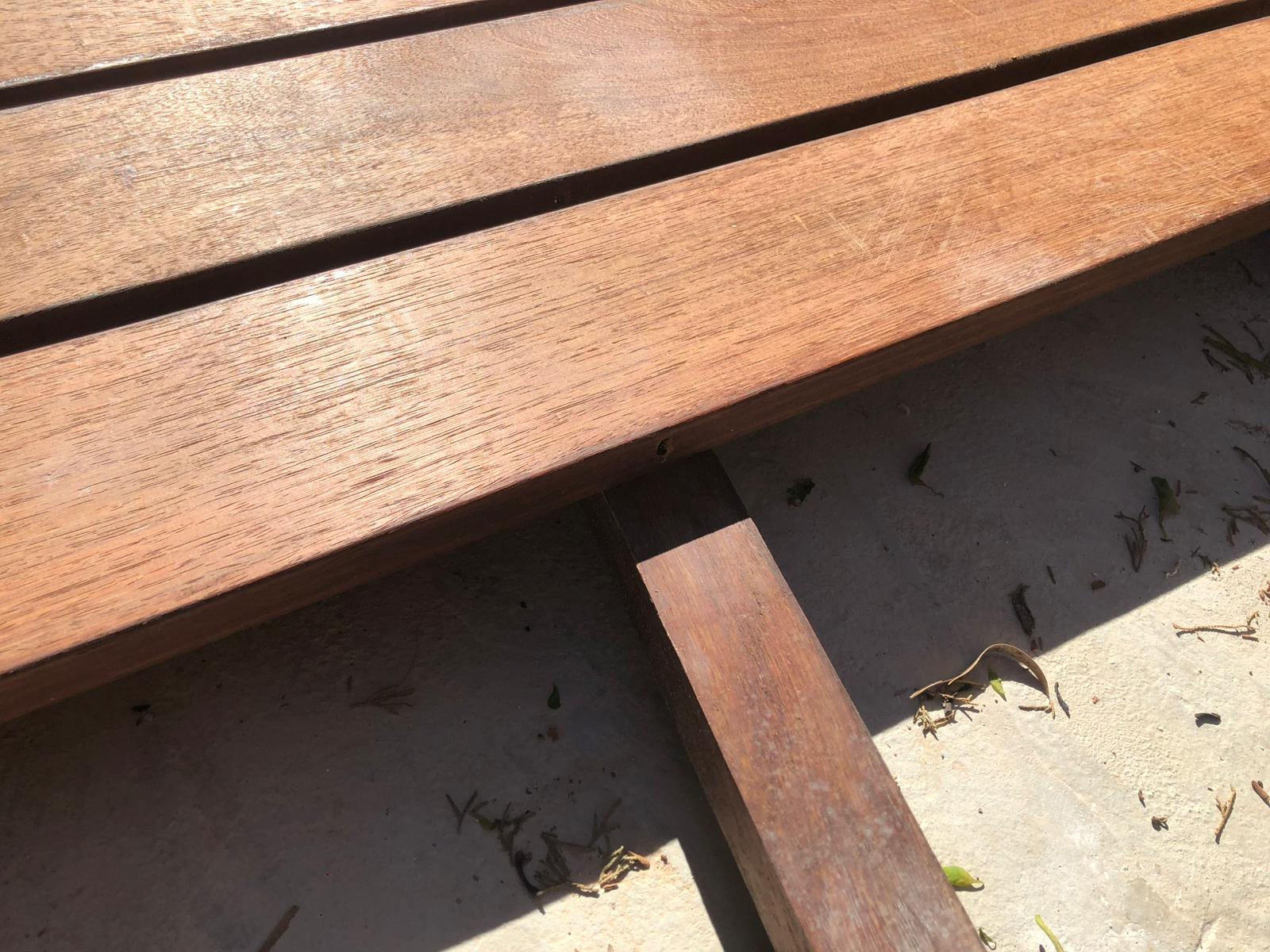 Pack de 10 listones de rastreles de madera tropical machiche 30 mm x 60 mm x 2100 mm clase de uso 5 (4,19 €/metro)