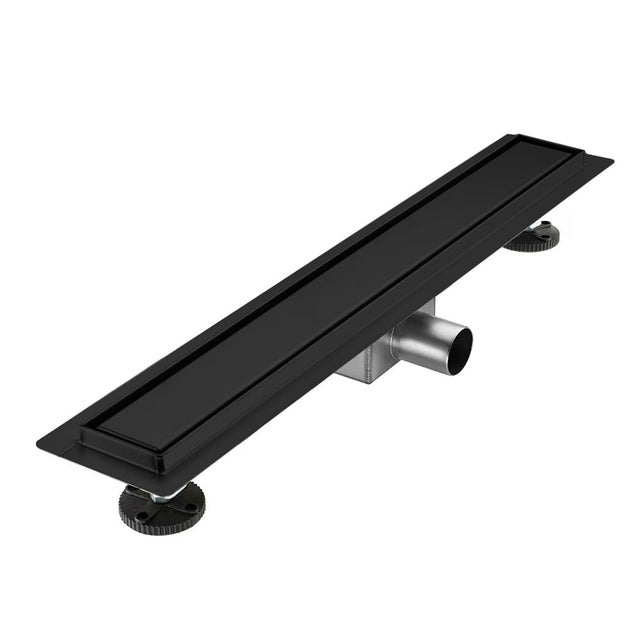 Caniveau de douche en inox Noir - 100 cm