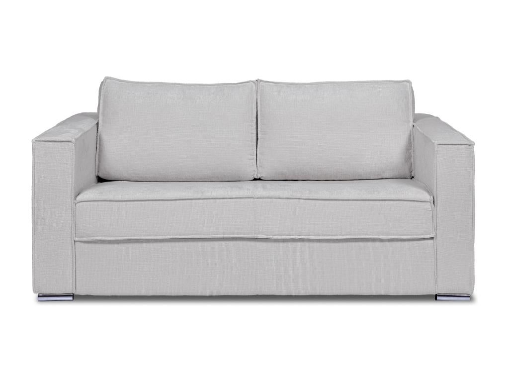 Canapé D'angle Convertible Express Et Réversible En Tissu Beige - Couchage 160 Cm à Lattes