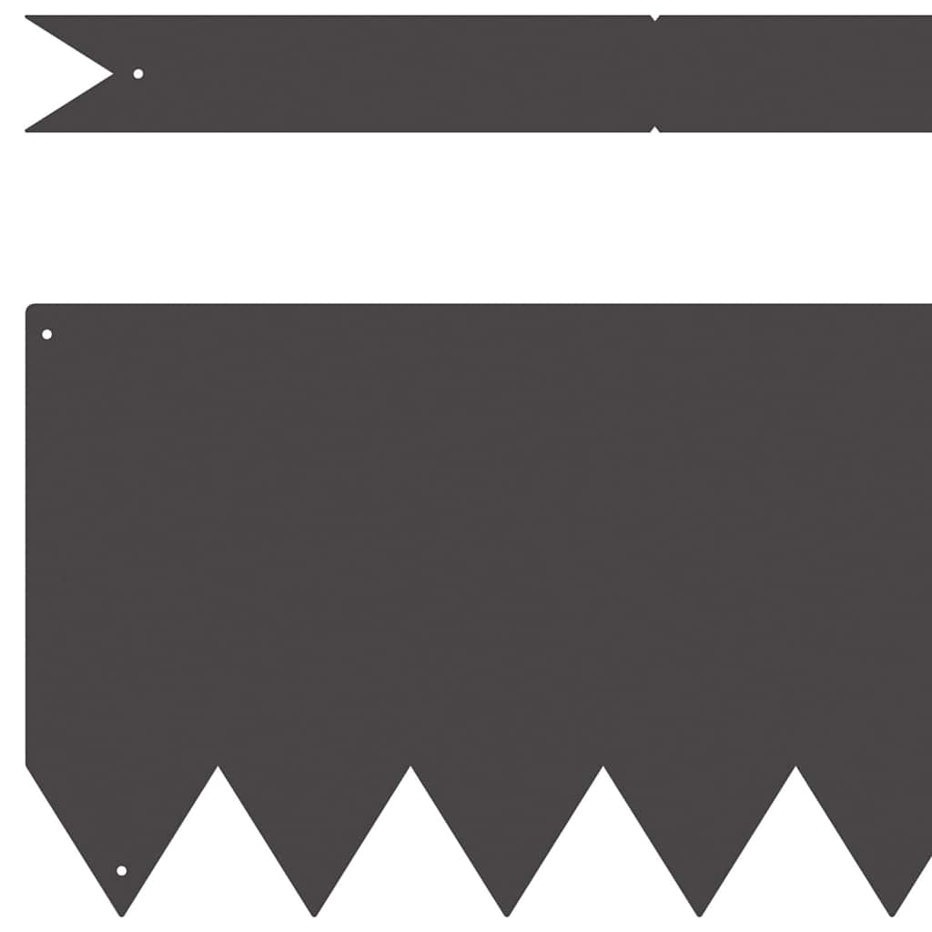 Bordure de Pelouse 30 pcs Noir 100 x 0.05 x 20 cm vidaXL - 5