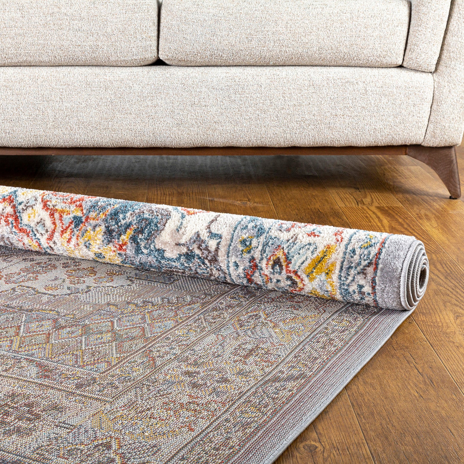 LIVABLISS Tapete Vintage Oriental Multicolorido/Cinza 200x275 cm Jade - 5