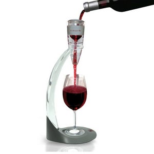 Aérateur De Vin électrique Rechargeable USB – Oxygène Jusqu’à 75 Litres – Fonction Magnétique – LED Rouge