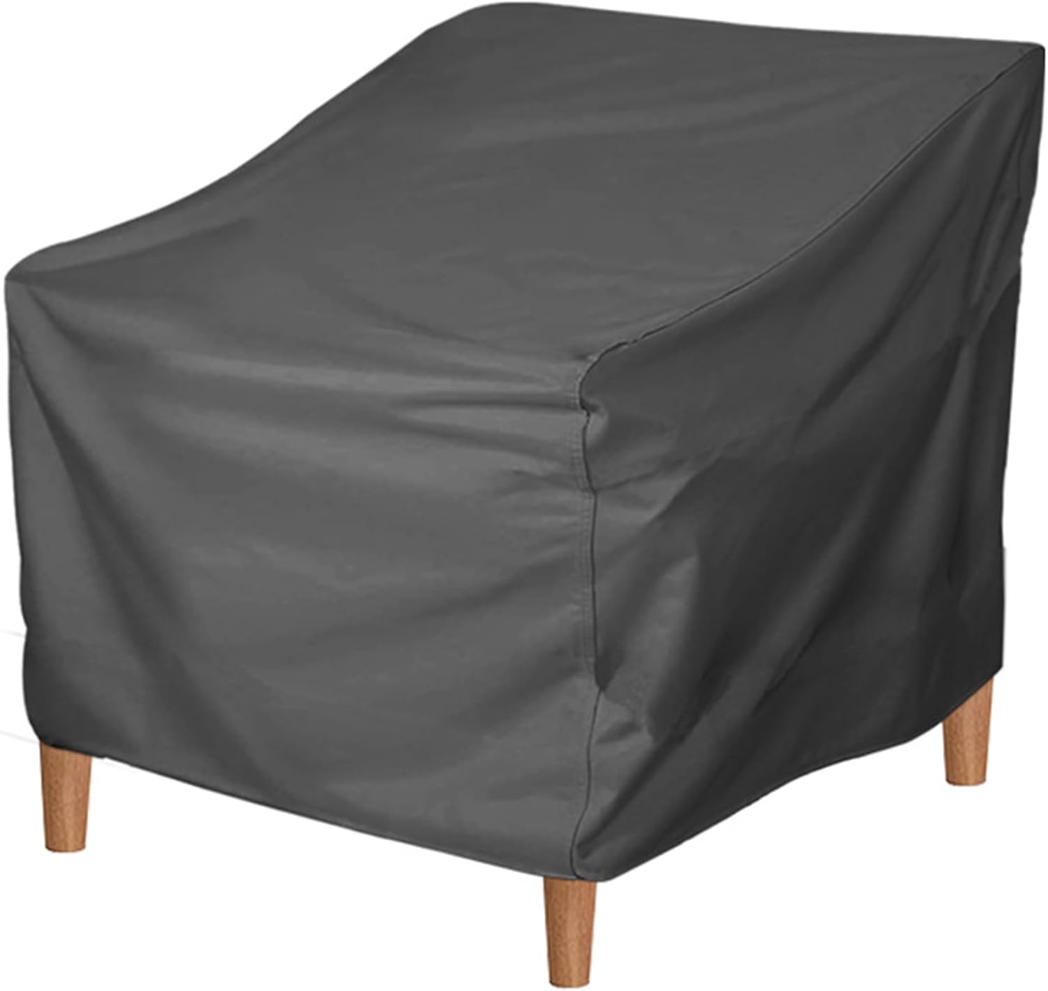 szt. Czarny wodoodporny pokrowiec na krzesło ogrodowe z tkaniny Oxford 96,5 x 89 x 79 cm Pokrowiec na krzesło ogrodowe