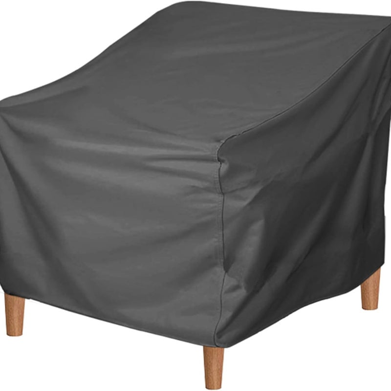 szt. Czarny wodoodporny pokrowiec na krzesło ogrodowe z tkaniny Oxford 96,5 x 89 x 79 cm Pokrowiec na krzesło ogrodowe