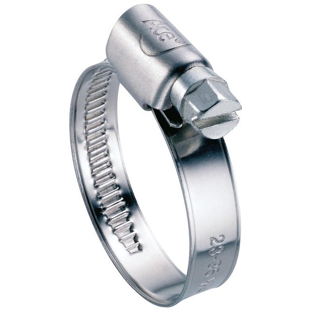 Collier bande non perforée W4 largeur bande 9 mm Ace - Diamètre 25 - 40 mm - Vendu par 25