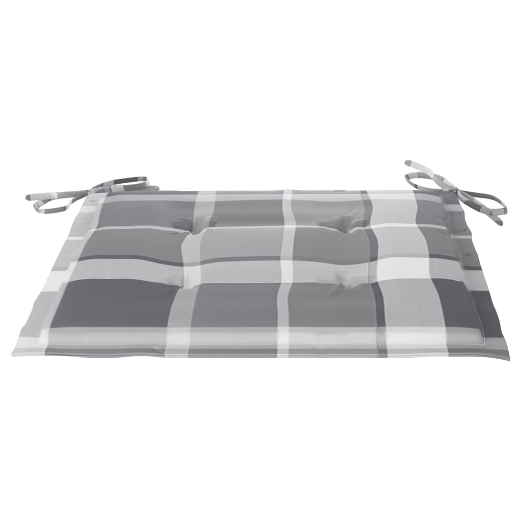 Maison Exclusive - Sedie da Giardino con Cuscini 4 pz in Legno Massello di Teak - 8