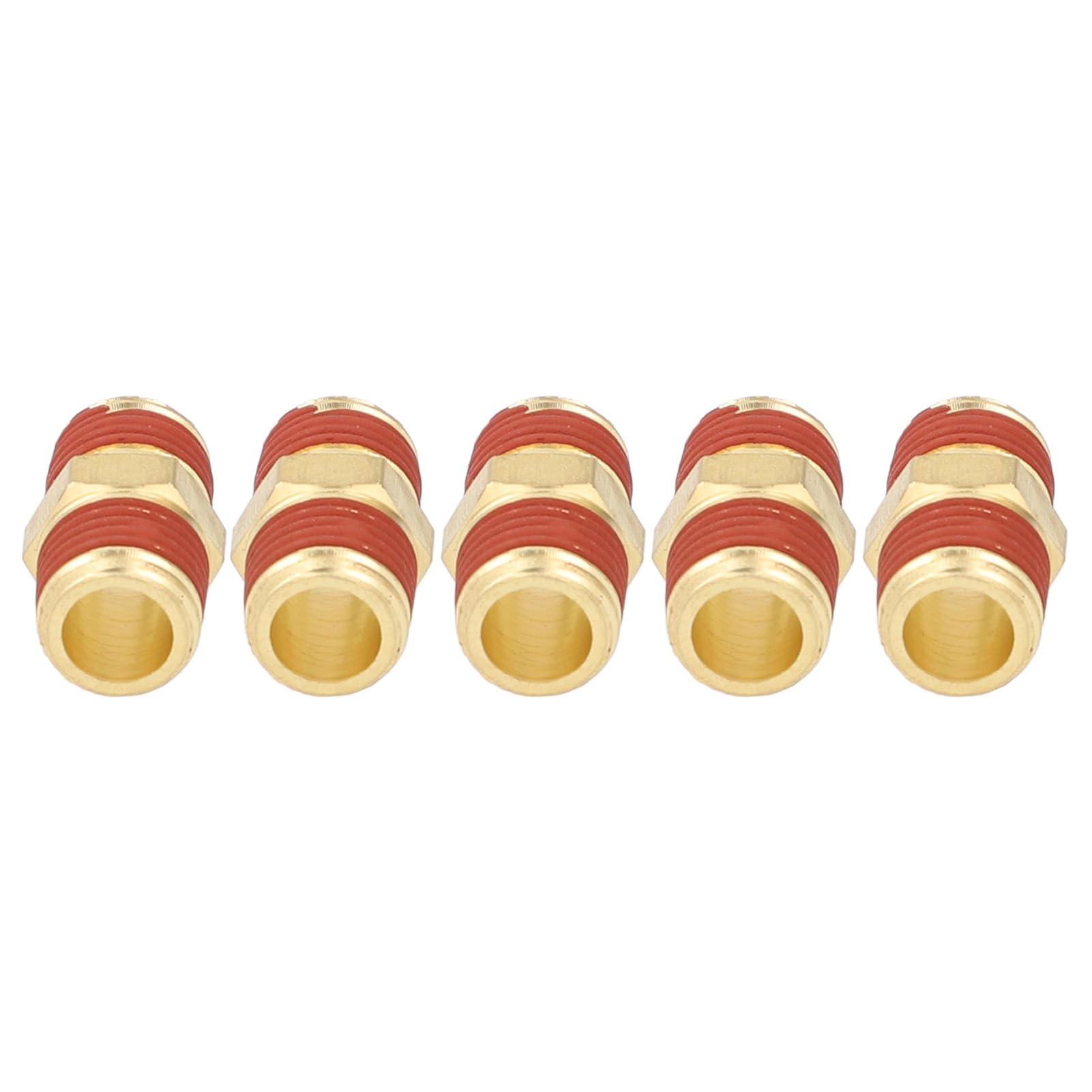 Lot De 2 Raccords Hexagonaux Laiton 1/2" Femelle Vers 1/8" Mâle BSP - Conversion Tuyauterie - 5