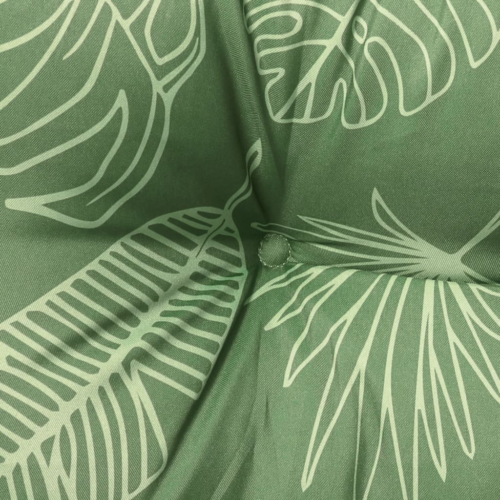 vidaXL Coussins de palette lot de 2 motif de feuilles tissu - 7