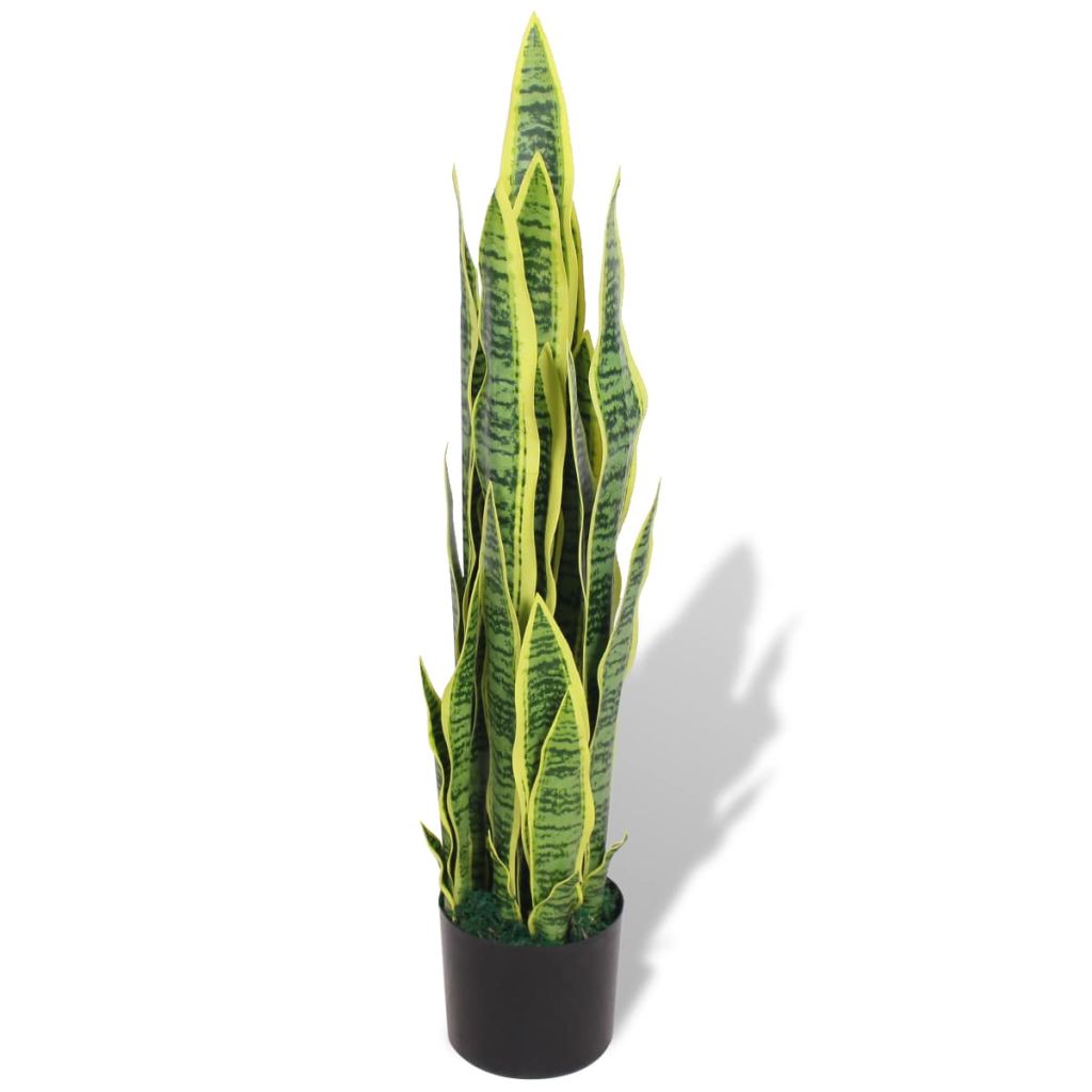Sztuczna sansewieria z doniczką, 90 cm, zielona vidaXL
