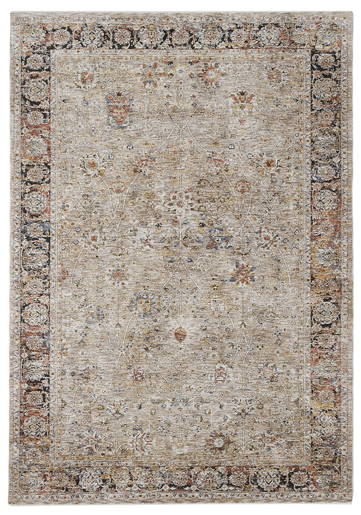 Dywan Matera Classic Abstract Orange/Copper, dł. 315 x szer. 240 cm