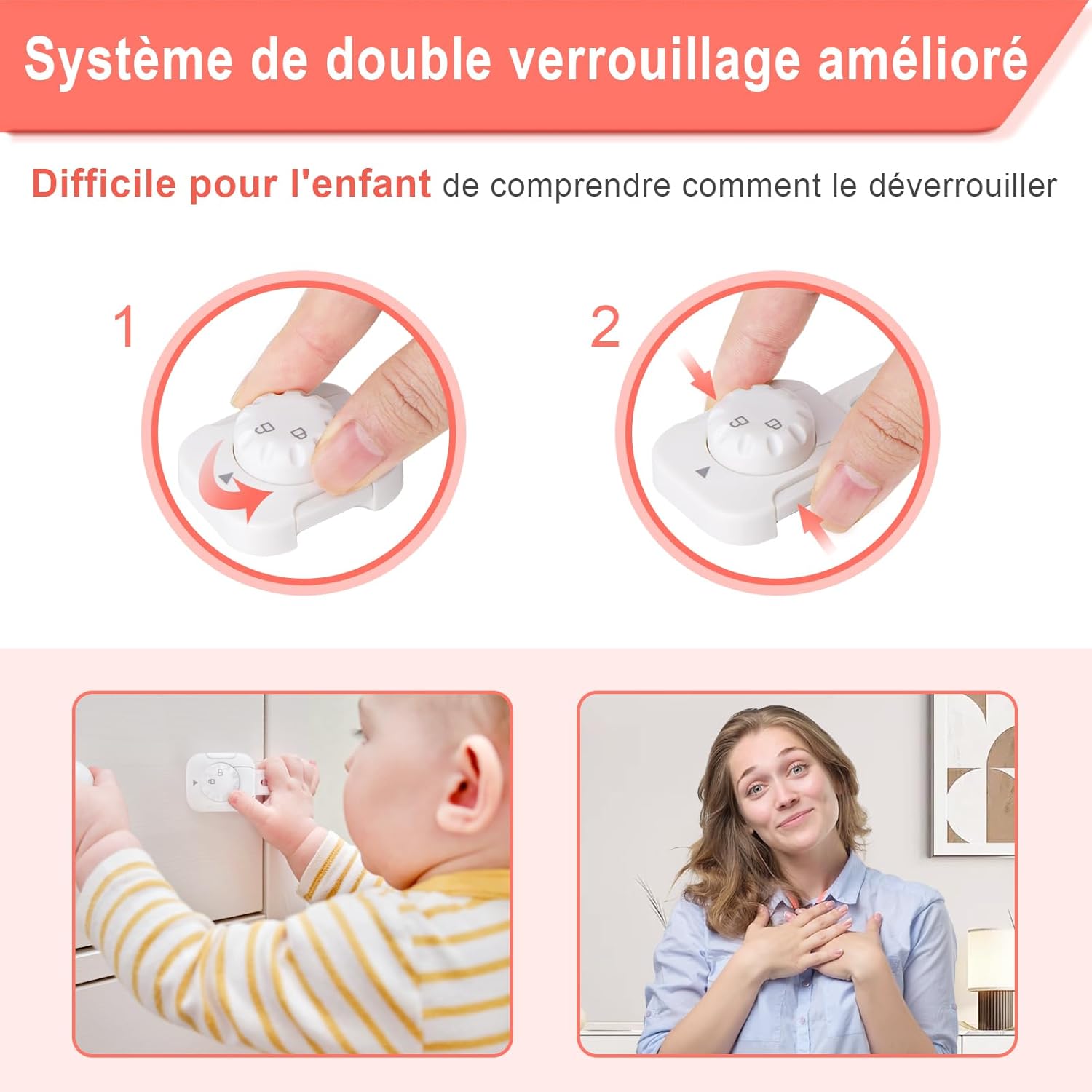 Serrures de sécurité pour enfants : Serrures de sécurité pour bébé pour
